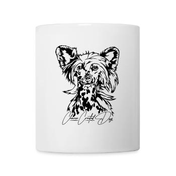CHINESE CRESTED DOG hairless Hunde Hund Wilsigns - Tasse - Weiß - Vorne