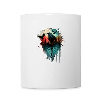 Troupeau de corbeaux - Mug blanc - blanc - Devant