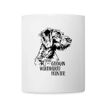 Loved by a German Wirehaired Pointer Hundespruch - Tasse - Weiß - Vorne