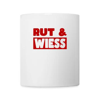Karneval Kostüm Kölle Alaaf Clown Wappen Dom Köln - Tasse - Weiß - Vorne