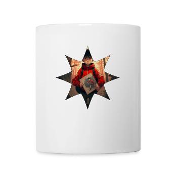 Manga-Stern-Design - Tasse - Weiß - Vorne