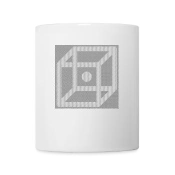 Würfel (Einzeln) - Tasse - Weiß - Vorne