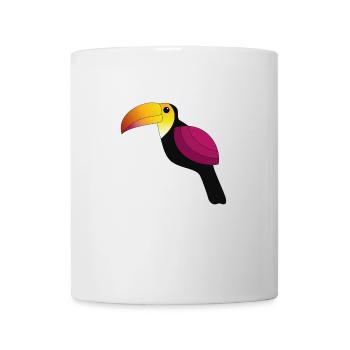 Tukan pink - Tasse - Weiß - Vorne