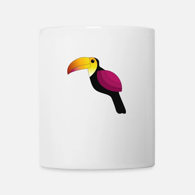 Tukan pink - Tasse - Weiß