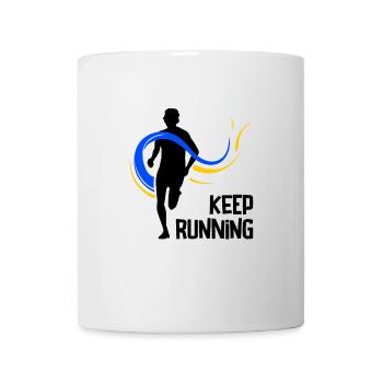 Courir le défi du marathon de 26,2 miles - Mug blanc - blanc - Devant