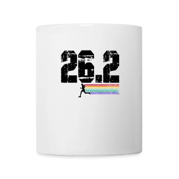 Laufen Sie 26,2 Meilen Marathon Herausforderung - Tasse - Weiß - Vorne