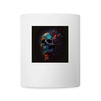 Abstract Skull n°9 - Mug - white - Front