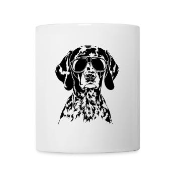 Allemand Shorthair Cool Lunettes de soleil Chien Wilsigns - Mug blanc - blanc - Devant