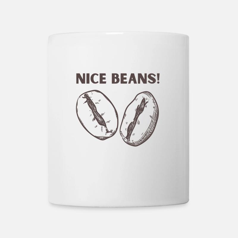 Bons haricots! Conception des amateurs de café - Mug blanc - blanc