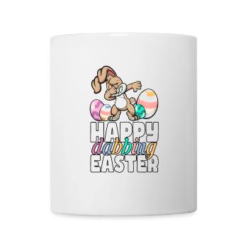 Happy dabbing Easter - Frohe Ostern - Tasse - Weiß - Vorne