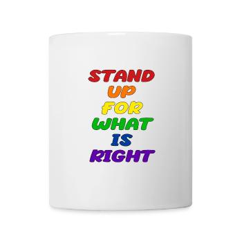 Déclaration LGBT de la fierté - Mug blanc - blanc - Devant