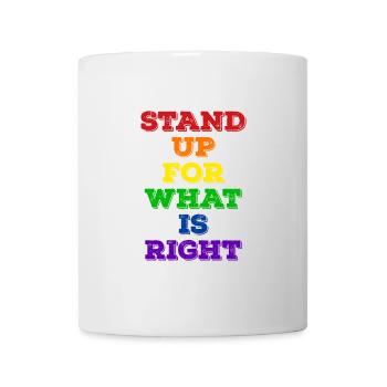Déclaration LGBT de la fierté - Mug blanc - blanc - Devant