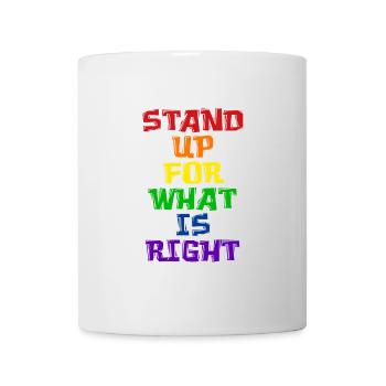 Déclaration LGBT de la fierté - Mug blanc - blanc - Devant