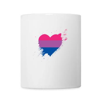 Pride LGBTQ Heart Bisexual - Mug - white - Front