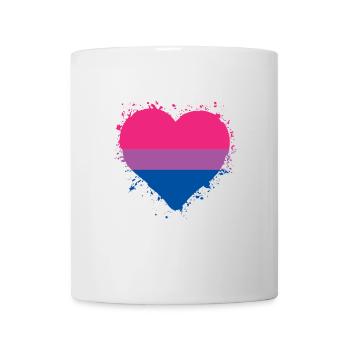 Pride LGBTQ Heart Bisexual - Mug - white - Front
