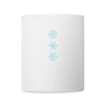 Schneeflocken in verschieden Arten Winter - Tasse - Weiß - Vorne