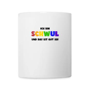 Stolz LGBTQ. Ich bin schwul! - Tasse - Weiß - Vorne