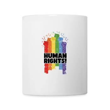 Proud LGBTQ. Human rights - Mug - white - Front
