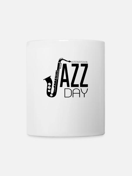 Festival d’improvisation de musique jazz - Mug blanc - blanc