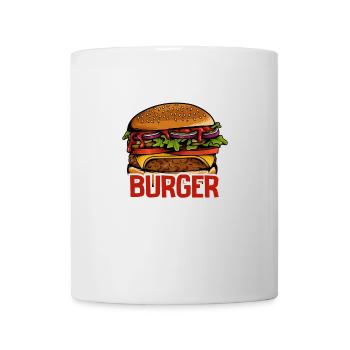 J’adore la restauration rapide, les hamburgers et les frites - Mug blanc - blanc - Devant