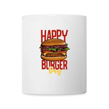 J’adore la restauration rapide, les burgers et les frites - Mug blanc - blanc - Devant