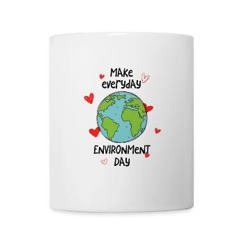 Make everyday environment day - Tasse - Weiß - Vorne