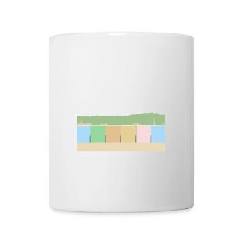 Maisons de plage avec dunes - Mug blanc - blanc - Devant