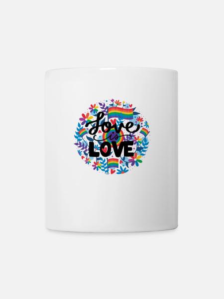 Pride LGBT Liebe gewinnt, wir sind queer und stolz - Tasse - Weiß
