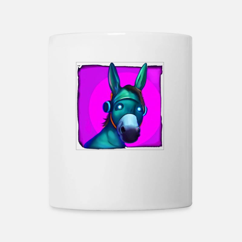 Synthwave Donkey - Mug blanc - blanc