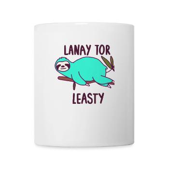 Lanay tor Leasty ou juste être paresseux - Mug blanc - blanc - Devant