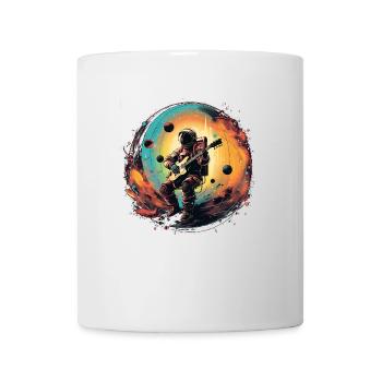 Musik aus Raum 1 ohne Hintergrund - Tasse - Weiß - Vorne