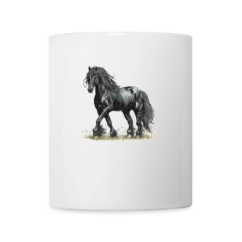 Friese Pferd | Der Friese | Friesenpferd - Tasse - Weiß - Vorne