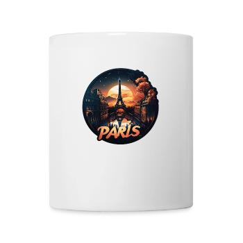 Paris et sa majestueuse Tour Eiffel - Mug blanc - blanc - Devant