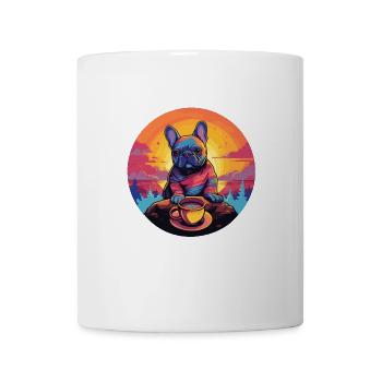 World Coffee Day with my Great Dane - Mug - white - Front