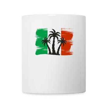 Drapeau de l’Italie Drapeau italien Vintage Look vieilli - Mug blanc - blanc - Devant