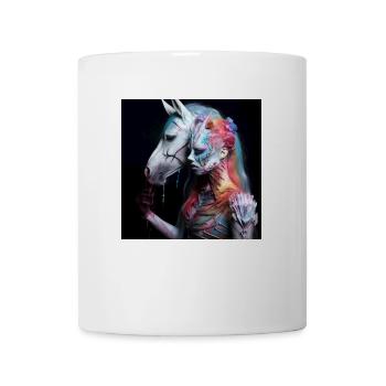 Zombieprinzessin mit Pferd - Tasse - Weiß - Vorne