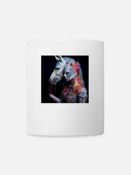 Zombie princess with horse - Mug - white