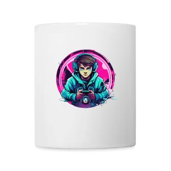 Le jeu est ma vie - Mug blanc - blanc - Devant