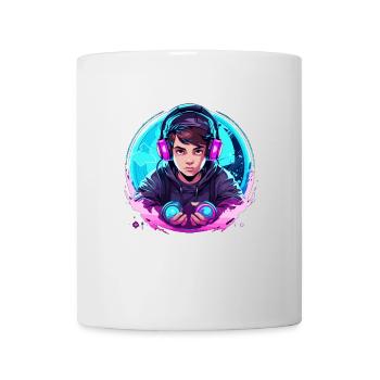 Le jeu est ma vie - Mug blanc - blanc - Devant