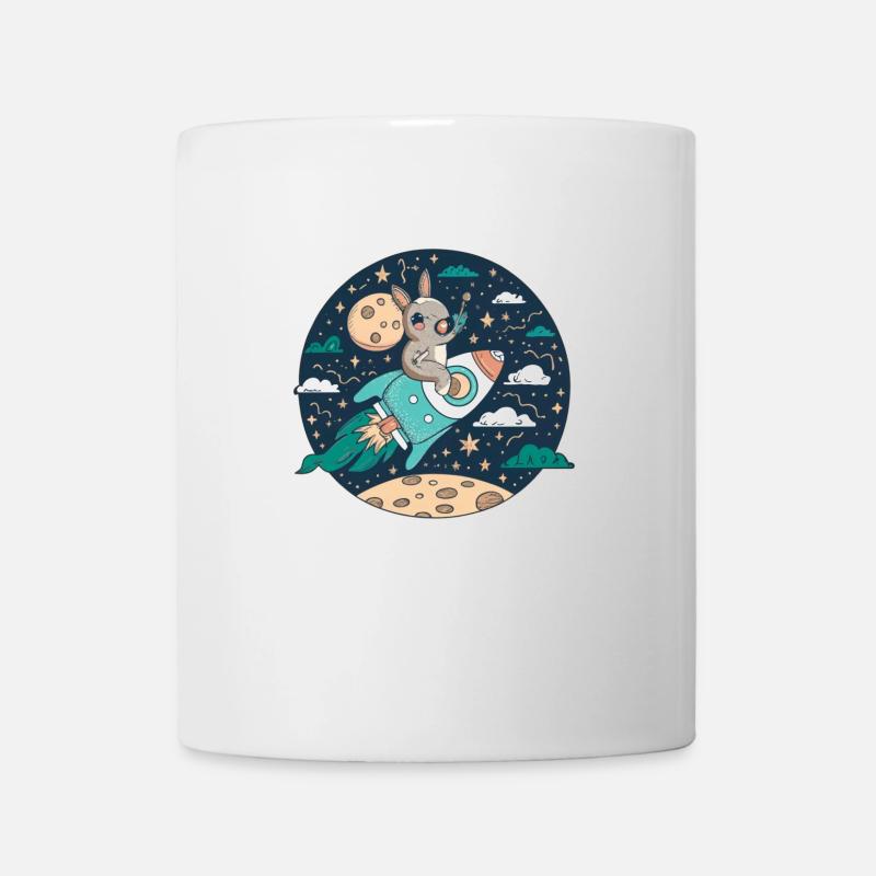 Moonbound Bunny Rocket - Mug blanc - blanc