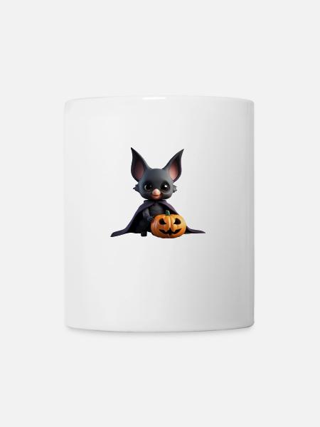 Halloween Bat Kids Cadeau Cadeau Citrouille - Mug blanc - blanc