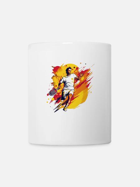 Tennis - Tasse - Weiß