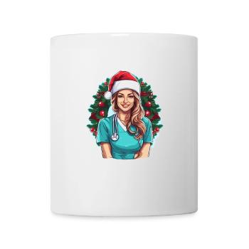 Frohe Weihnachten Krankenschwester - Tasse - Weiß - Vorne