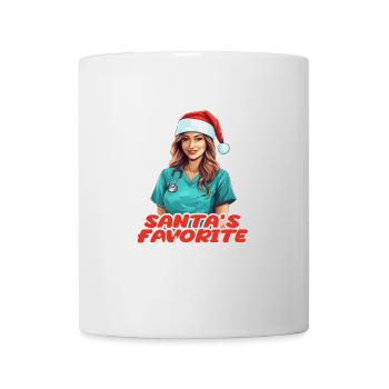 Frohe Weihnachten Krankenschwester - Tasse - Weiß - Vorne