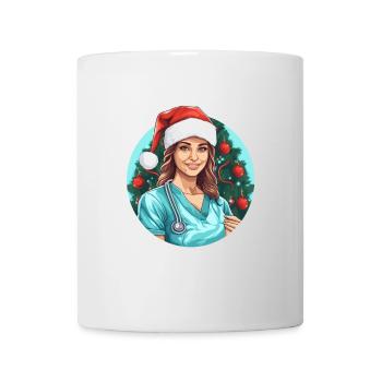 Frohe Weihnachten Krankenschwester - Tasse - Weiß - Vorne