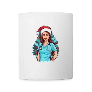 Frohe Weihnachten Krankenschwester - Tasse - Weiß - Vorne
