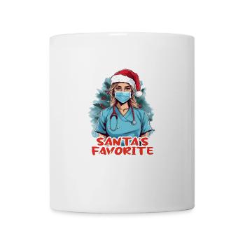 Frohe Weihnachten Krankenschwester - Tasse - Weiß - Vorne