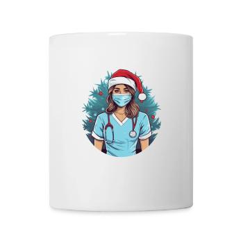 Frohe Weihnachten Krankenschwester - Tasse - Weiß - Vorne