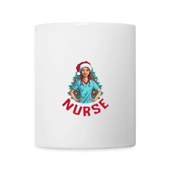 Frohe Weihnachten Krankenschwester - Tasse - Weiß - Vorne