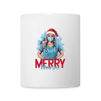 Frohe Weihnachten Krankenschwester - Tasse - Weiß - Vorne